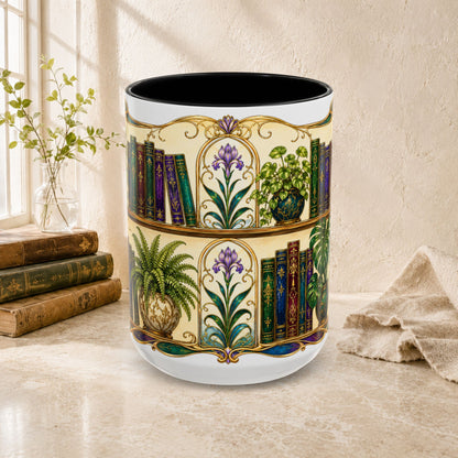 Plants in the Stacks - Art Nouveau Style Mug