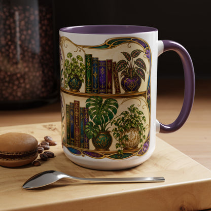 Plants in the Stacks - Art Nouveau Style Mug