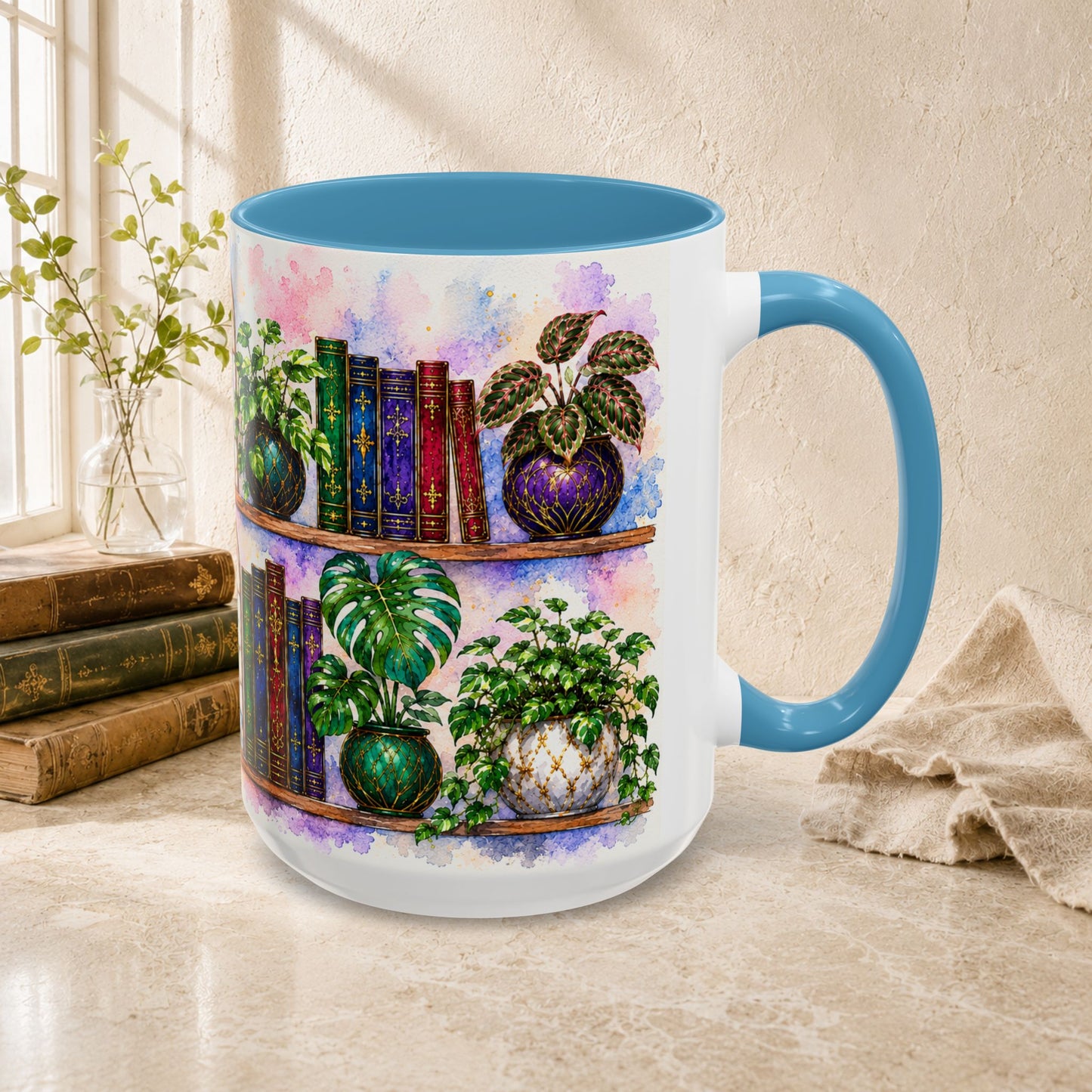 Plants in the Stacks - Watercolor Style Mug