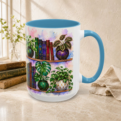 Plants in the Stacks - Watercolor Style Mug
