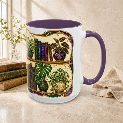Plants in the Stacks - Art Nouveau Style Mug