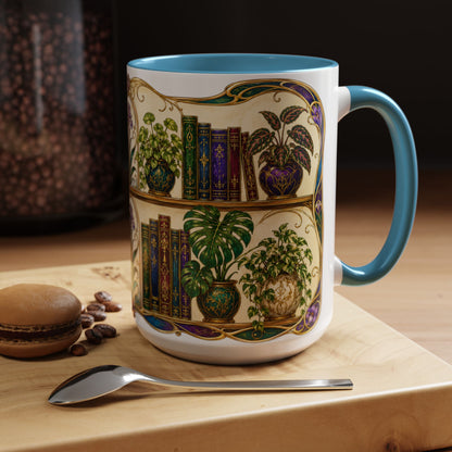 Plants in the Stacks - Art Nouveau Style Mug