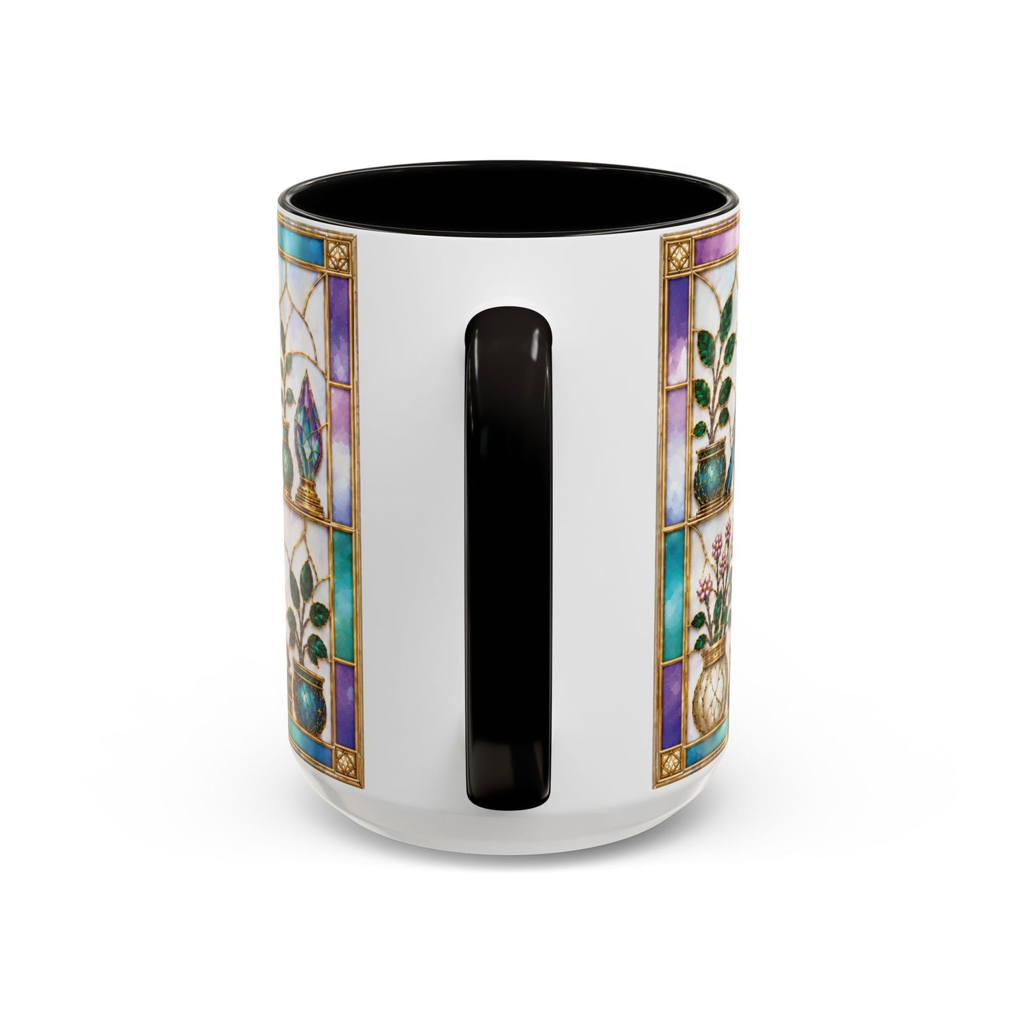 Birds in the Stacks - Stained Glass Style Mug