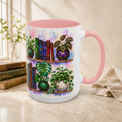 Plants in the Stacks - Watercolor Style Mug