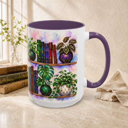 Plants in the Stacks - Watercolor Style Mug
