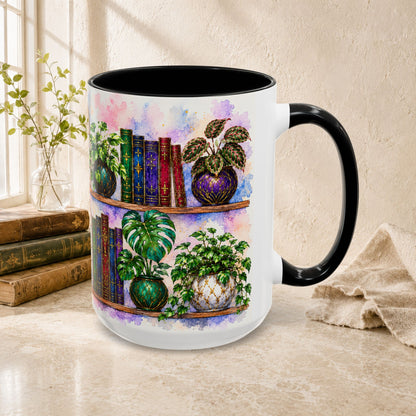Plants in the Stacks - Watercolor Style Mug