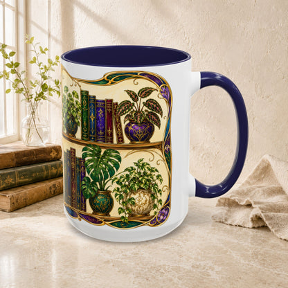 Plants in the Stacks - Art Nouveau Style Mug