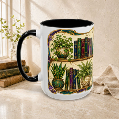 Plants in the Stacks - Art Nouveau Style Mug