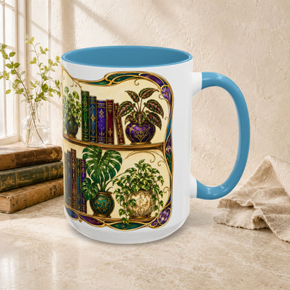 Plants in the Stacks - Art Nouveau Style Mug