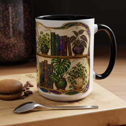 Plants in the Stacks - Art Nouveau Style Mug