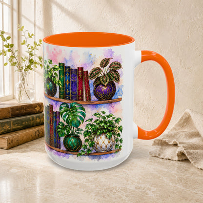 Plants in the Stacks - Watercolor Style Mug
