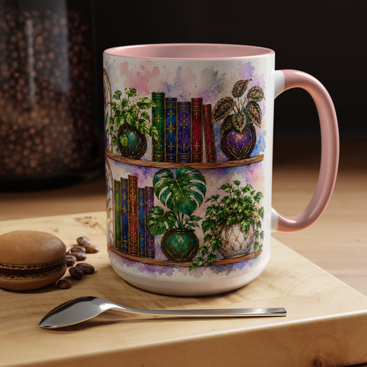 Plants in the Stacks - Watercolor Style Mug