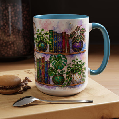 Plants in the Stacks - Watercolor Style Mug