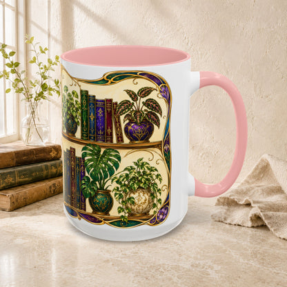Plants in the Stacks - Art Nouveau Style Mug