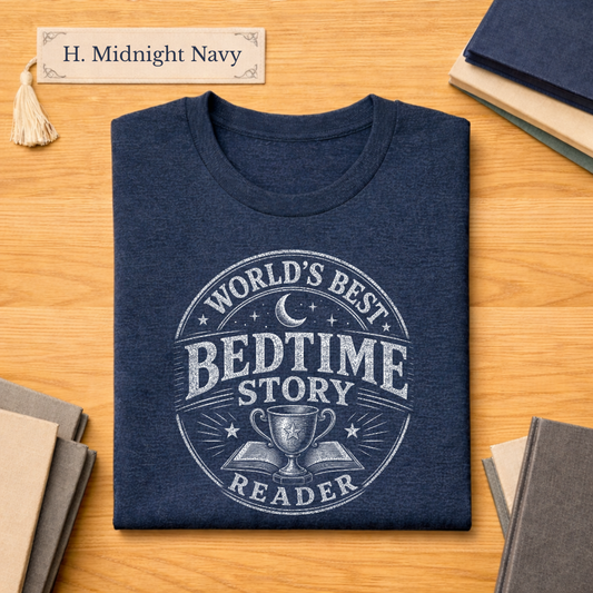 World's Best Bedtime Story Reader Unisex Literary T Shirt