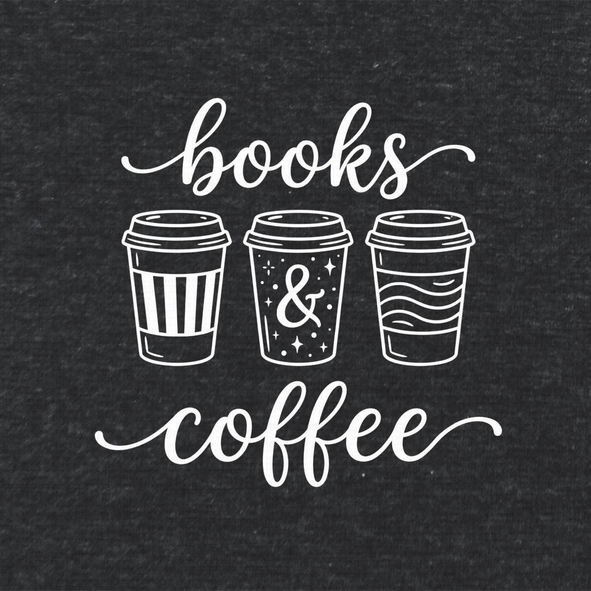 Books & Coffee  Literary T Shirt
