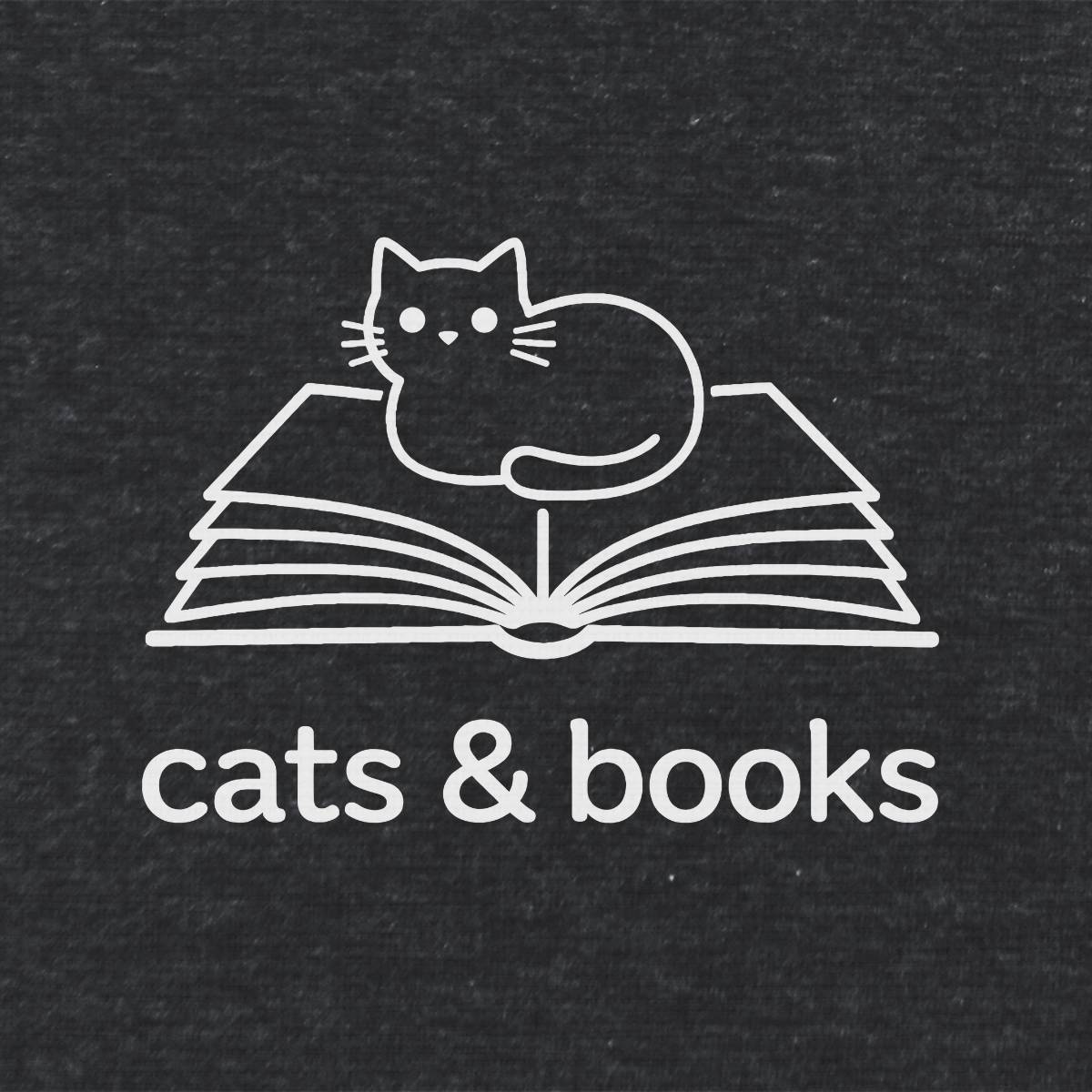 Cats & Books Unisex Literary T Shirt