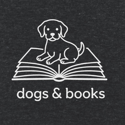 Dogs & Books Unisex Literary T Shirt