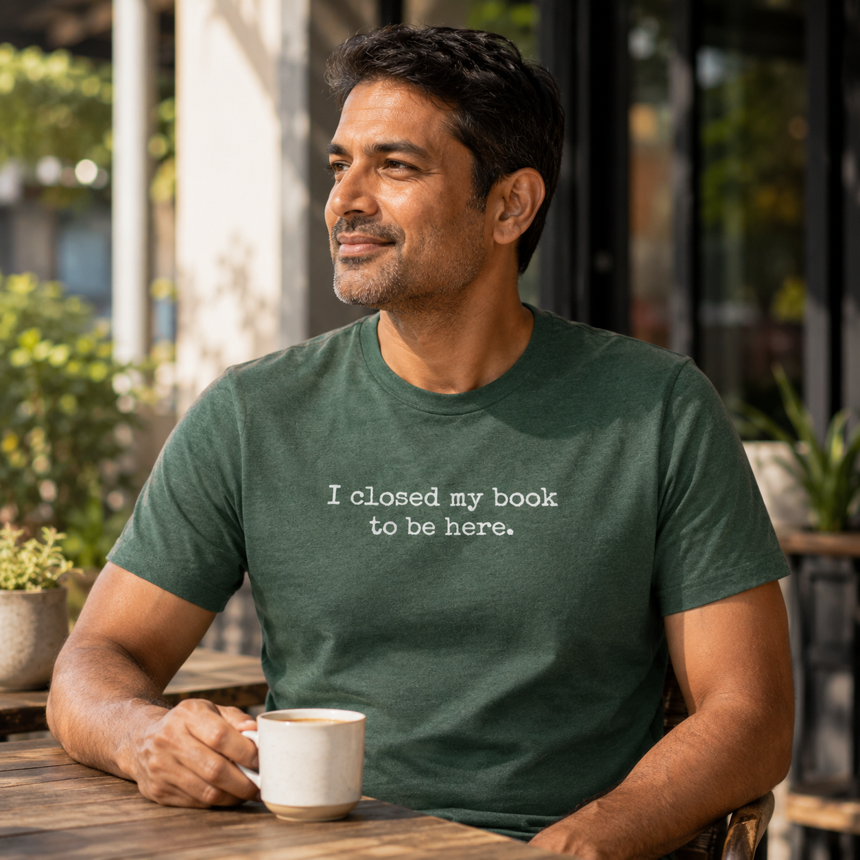 I Closed My Book To Be Here Unisex  Literay T Shirt