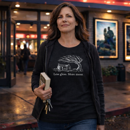 Less gloss.  More moor. Literary T Shirt