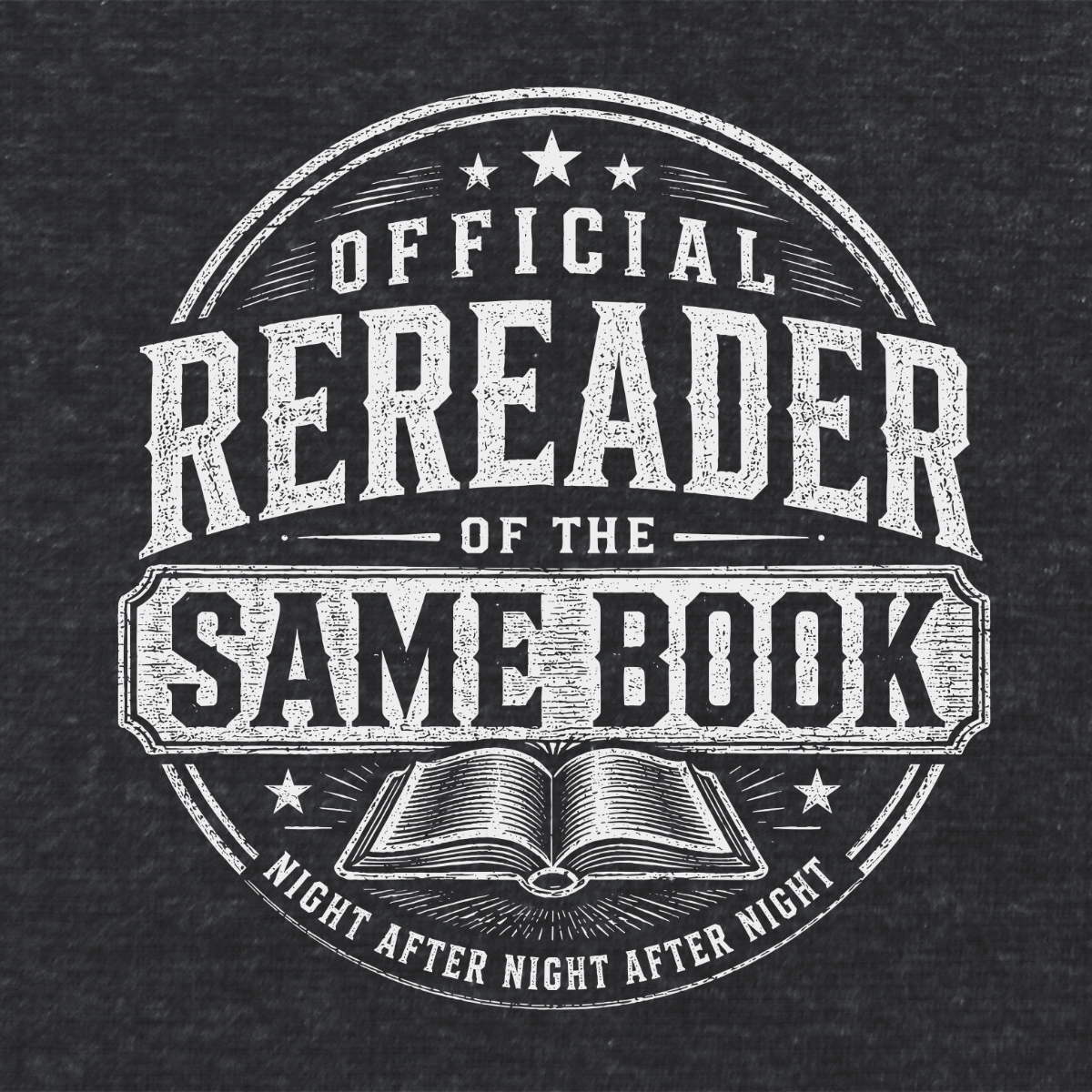 Official Rereader Unisex Literary T Shirt