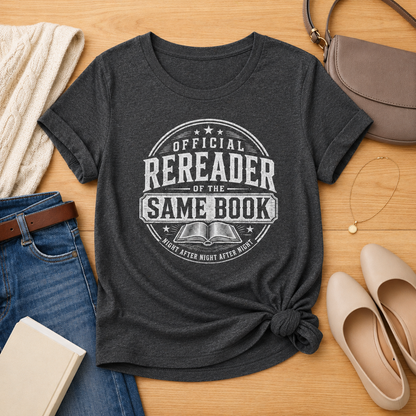 Official Rereader Unisex Literary T Shirt