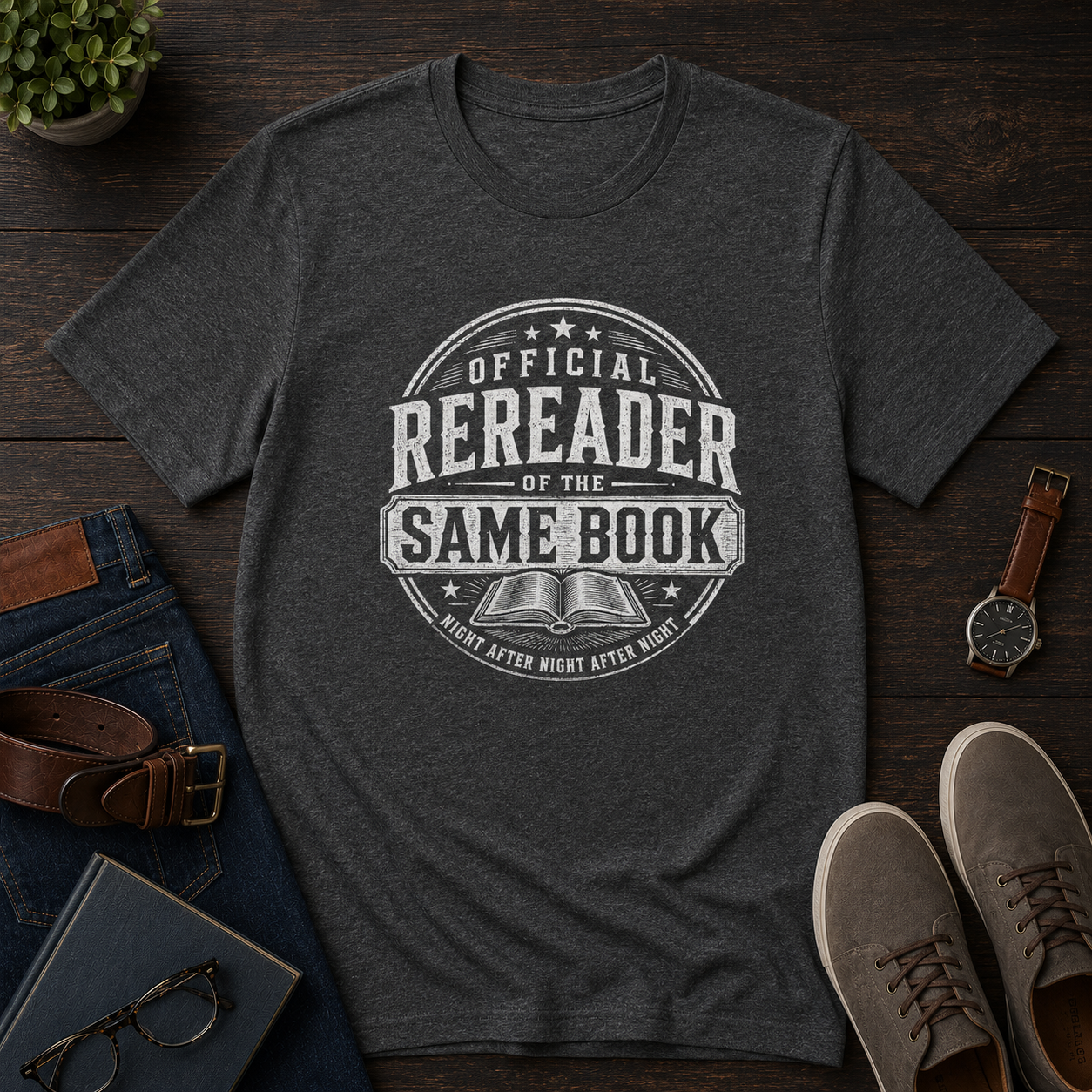 Official Rereader Unisex Literary T Shirt
