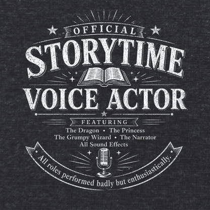 Storytime Voice Actor Unisex Literary T Shirt