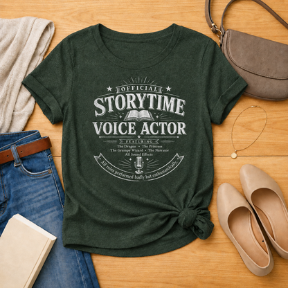 Storytime Voice Actor Unisex Literary T Shirt
