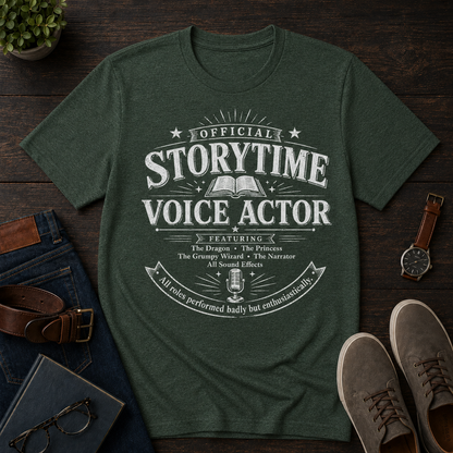 Storytime Voice Actor Unisex Literary T Shirt