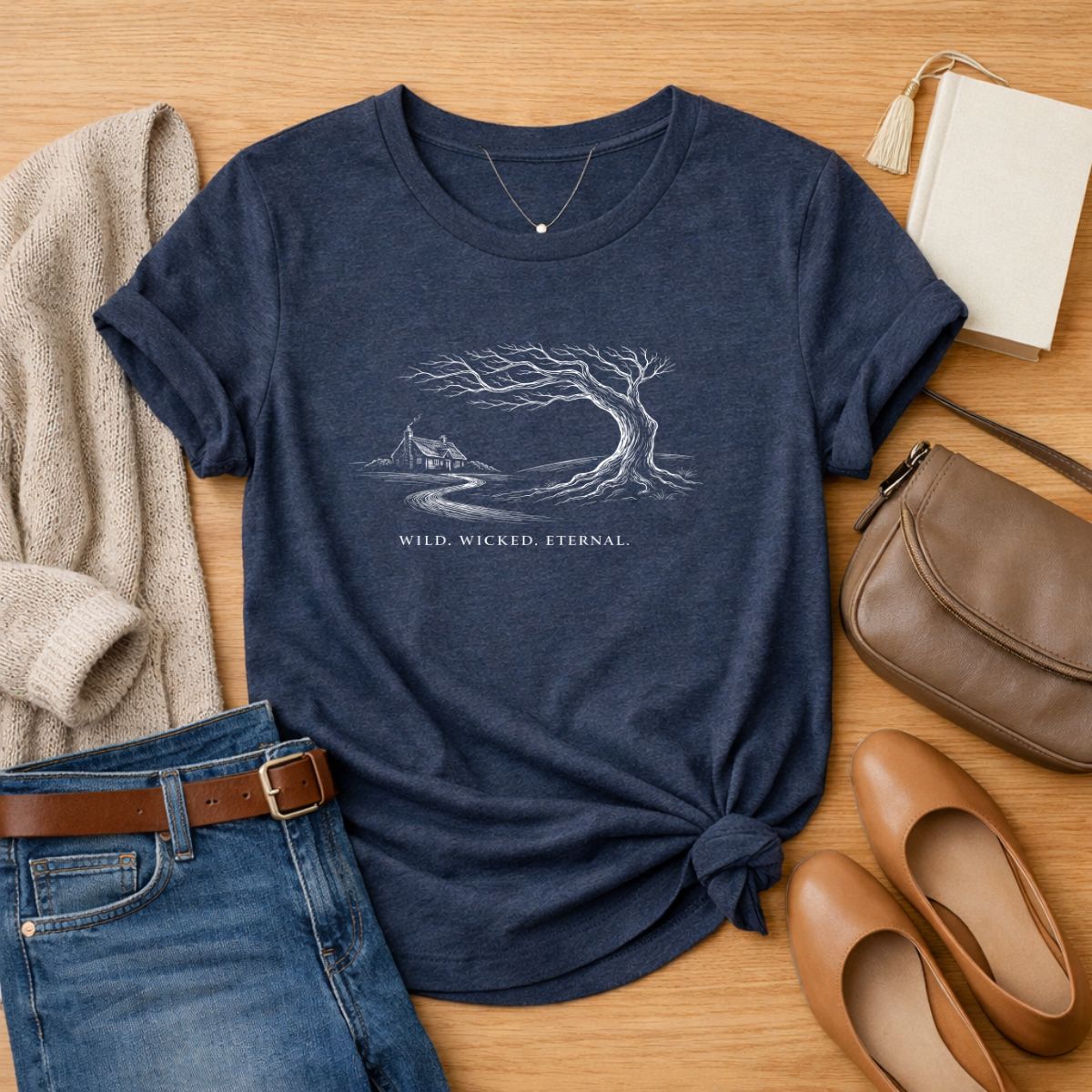 Wild. Wicked. Eternal.  Literary T Shirt